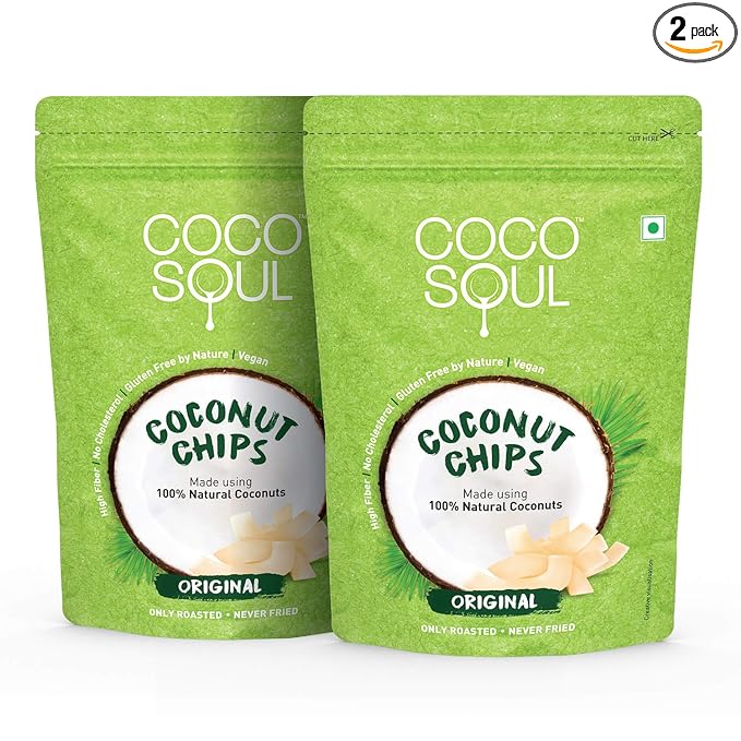 Coco Soul Coconut Chips, Original, 2 X 33 g